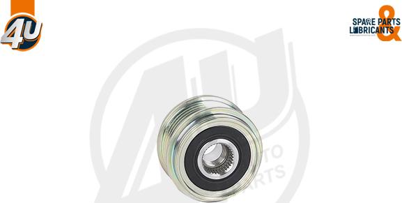 4U Autoparts 32612VV - Шкив генератора, муфта mashina-shop.ru