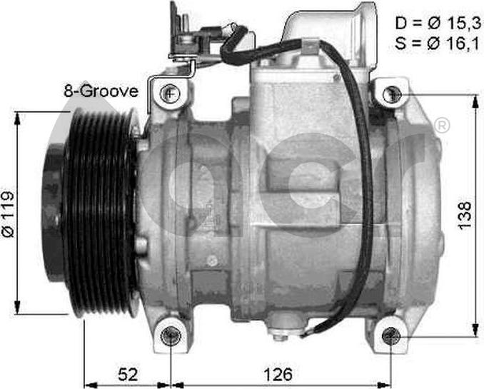 ACR 134426 - Компрессор кондиционера mashina-shop.ru