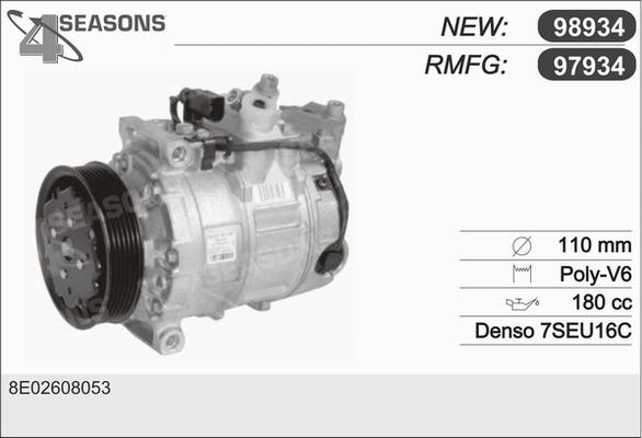 AHE 97934 - Компрессор кондиционера mashina-shop.ru