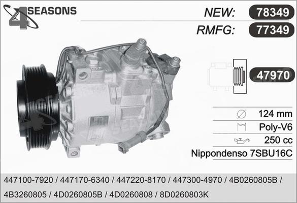 AHE 77349 - Компрессор кондиционера mashina-shop.ru