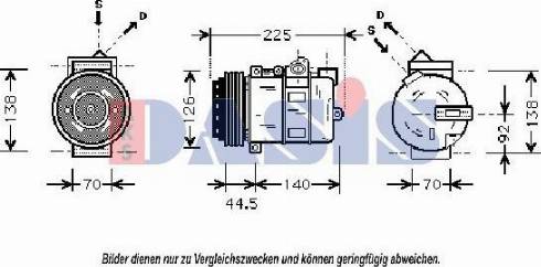 AKS Dasis 851686N - Компрессор кондиционера mashina-shop.ru