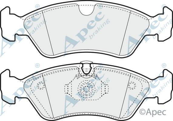 APEC PAD1031 - Тормозные колодки, дисковые, комплект mashina-shop.ru