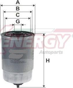 AP XENERGY X1510405 - Топливный фильтр mashina-shop.ru