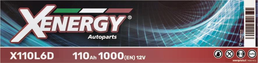 AP XENERGY X110L6D - Стартерная аккумуляторная батарея, АКБ mashina-shop.ru