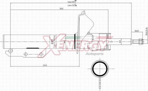 AP XENERGY X826333 - Амортизатор mashina-shop.ru