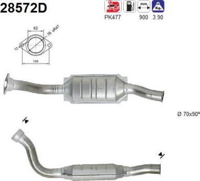 AS 28572D - Катализатор mashina-shop.ru