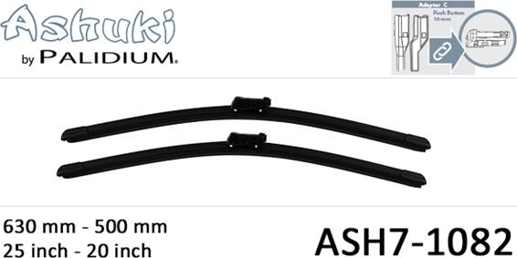 Ashuki ASH7-1082 - Щетка стеклоочистителя mashina-shop.ru