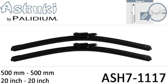 Ashuki ASH7-1117 - Щетка стеклоочистителя mashina-shop.ru