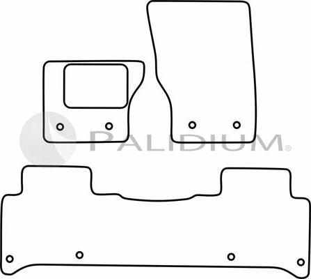 Ashuki PAL18-0835 - Комплект ковриков mashina-shop.ru