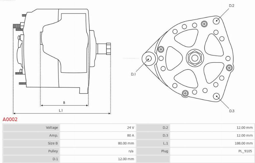 AS-PL A0002 - Генератор mashina-shop.ru