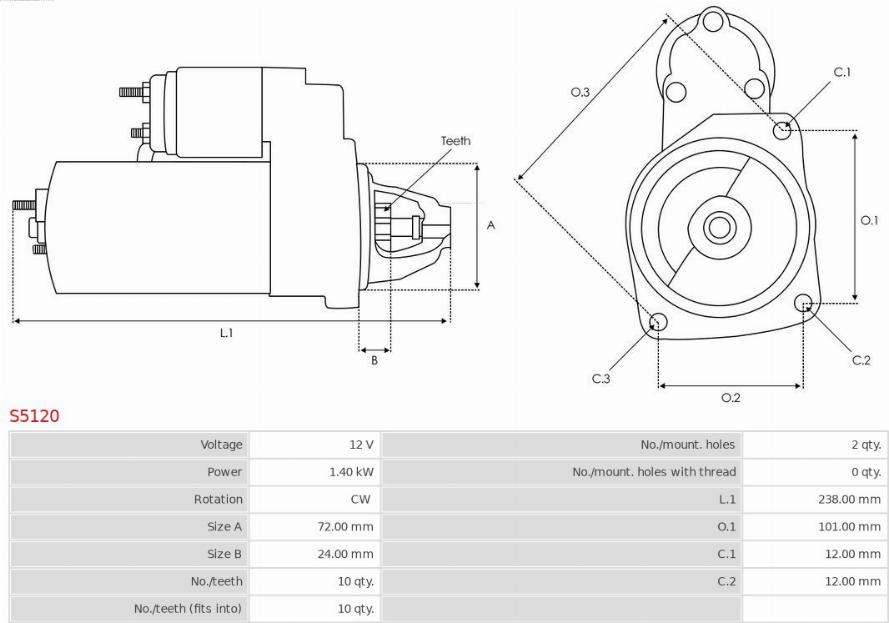 AS-PL S5120 - Стартер mashina-shop.ru