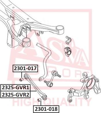 ASVA 2325-GVR1 - Рычаг подвески колеса mashina-shop.ru