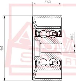 ASVA OPBP-001 - Ролик натяжителя, клиновой ремень mashina-shop.ru