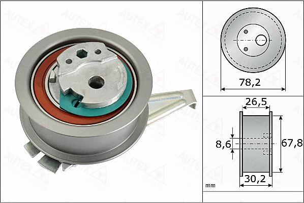 Autex 655076 - Натяжной ролик, зубчатый ремень ГРМ mashina-shop.ru