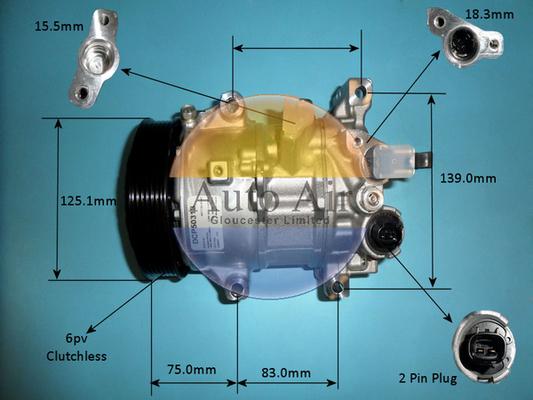 Auto Air Gloucester 14-0293 - Компрессор кондиционера mashina-shop.ru