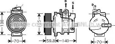 Ava Quality Cooling AI K295 - Компрессор кондиционера mashina-shop.ru