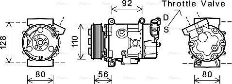 Ava Quality Cooling BWAK416 - Компрессор кондиционера mashina-shop.ru