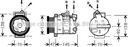 Ava Quality Cooling MSAK390 - Компрессор кондиционера mashina-shop.ru