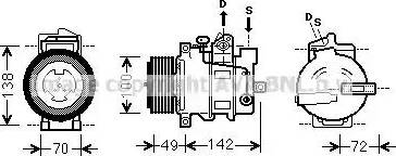 Ava Quality Cooling MSK566 - Компрессор кондиционера mashina-shop.ru