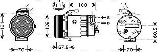 Ava Quality Cooling OL K139 - Компрессор кондиционера mashina-shop.ru