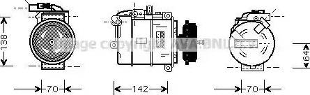 Ava Quality Cooling VWAK087 - Компрессор кондиционера mashina-shop.ru