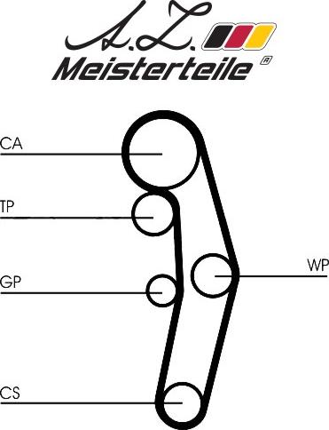 A.Z. Meisterteile AZMT-30-058-2035 - Комплект зубчатого ремня ГРМ mashina-shop.ru