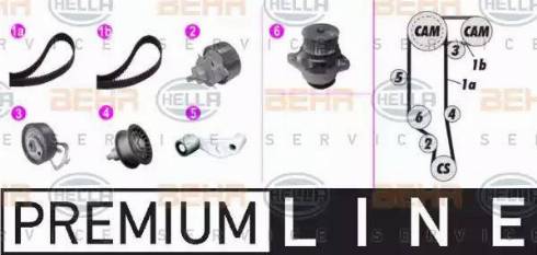 BEHR HELLA Service 8MP 376 801-841 - Водяной насос + комплект зубчатого ремня ГРМ mashina-shop.ru