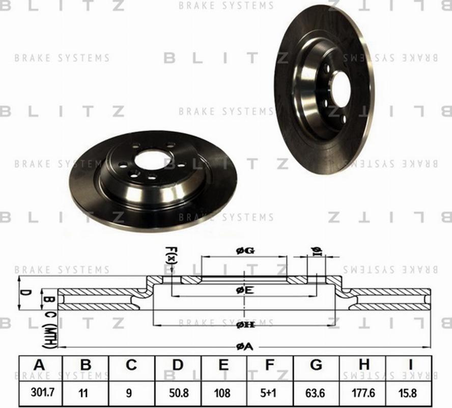 Blitz BS0224 - Тормозной диск mashina-shop.ru