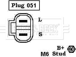 Borg & Beck BBA2628 - Генератор mashina-shop.ru