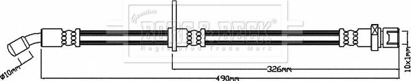 Borg & Beck BBH8250 - Тормозной шланг mashina-shop.ru