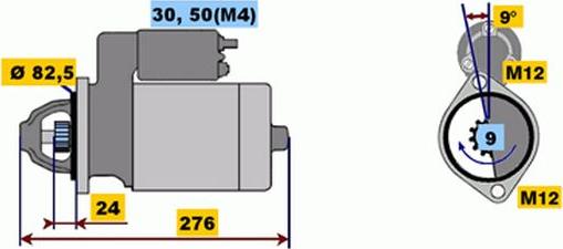 BOSCH 9 000 331 419 - Стартер mashina-shop.ru