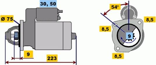 BOSCH 9 000 333 104 - Стартер mashina-shop.ru