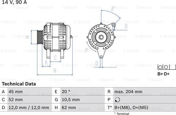 BOSCH 0 986 049 610 - Генератор mashina-shop.ru