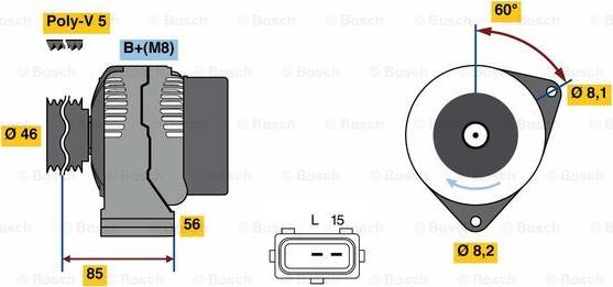 BOSCH 0 986 049 620 - Генератор mashina-shop.ru