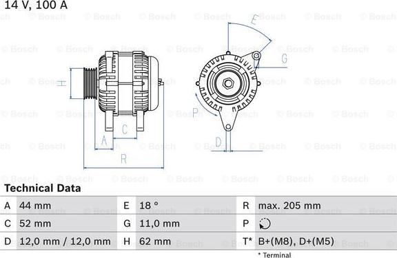 BOSCH 0 986 049 231 - Генератор mashina-shop.ru