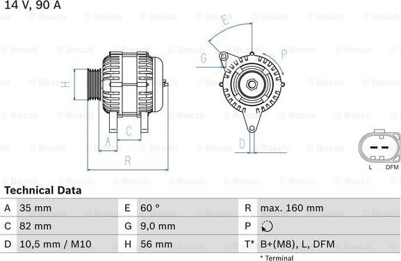 BOSCH 0 986 044 300 - Генератор mashina-shop.ru