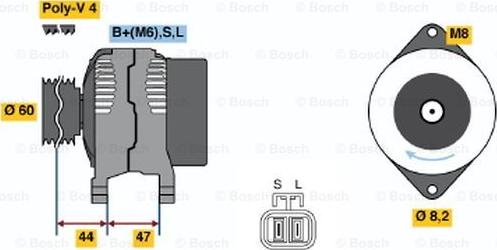 BOSCH 0 986 045 941 - Генератор mashina-shop.ru