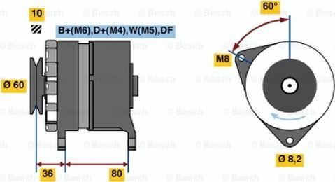 BOSCH 0 986 046 081 - Генератор mashina-shop.ru