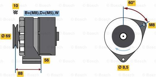 BOSCH 0 986 043 300 - Генератор mashina-shop.ru