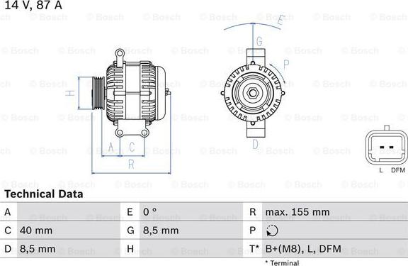 BOSCH 0 986 042 720 - Генератор mashina-shop.ru