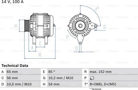 BOSCH 0 986 047 270 - Генератор mashina-shop.ru