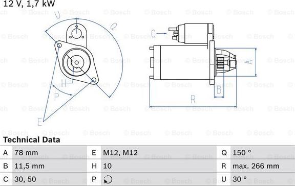 BOSCH 0 986 014 940 - Стартер mashina-shop.ru