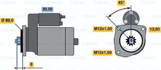 BOSCH 0 986 014 971 - Стартер mashina-shop.ru