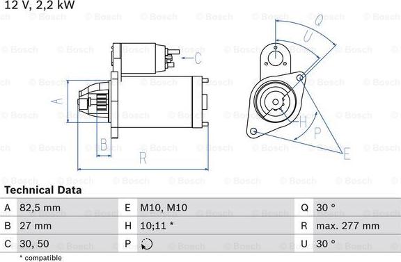 BOSCH 0 986 014 660 - Стартер mashina-shop.ru