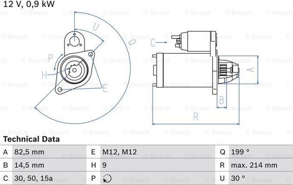 BOSCH 0 986 014 630 - Стартер mashina-shop.ru