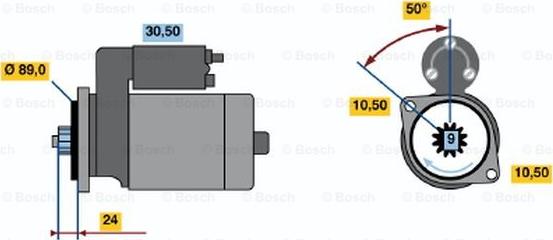 BOSCH 0 986 014 071 - Стартер mashina-shop.ru