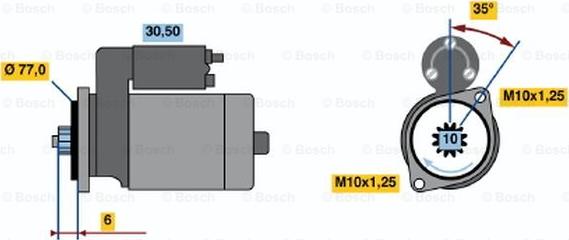 BOSCH 0 986 014 161 - Стартер mashina-shop.ru