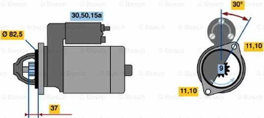 BOSCH 0 986 014 361 - Стартер mashina-shop.ru