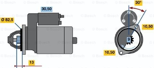 BOSCH 0 986 014 281 - Стартер mashina-shop.ru