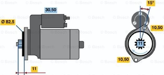 BOSCH 0 986 014 271 - Стартер mashina-shop.ru